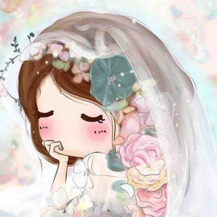 年迈的婚纱少女头像