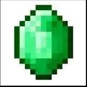 博学多才的Minecraft绿宝石头像