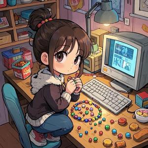 田汐翎手作头像