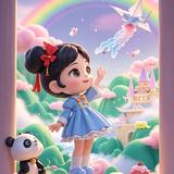 筱枫背古诗头像