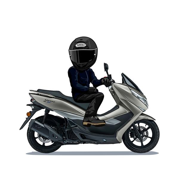 爱骑摩托老六头像