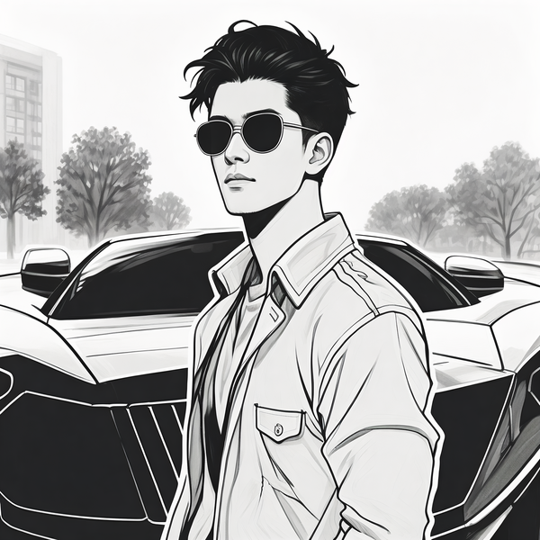 墨镜哥讲汽车头像